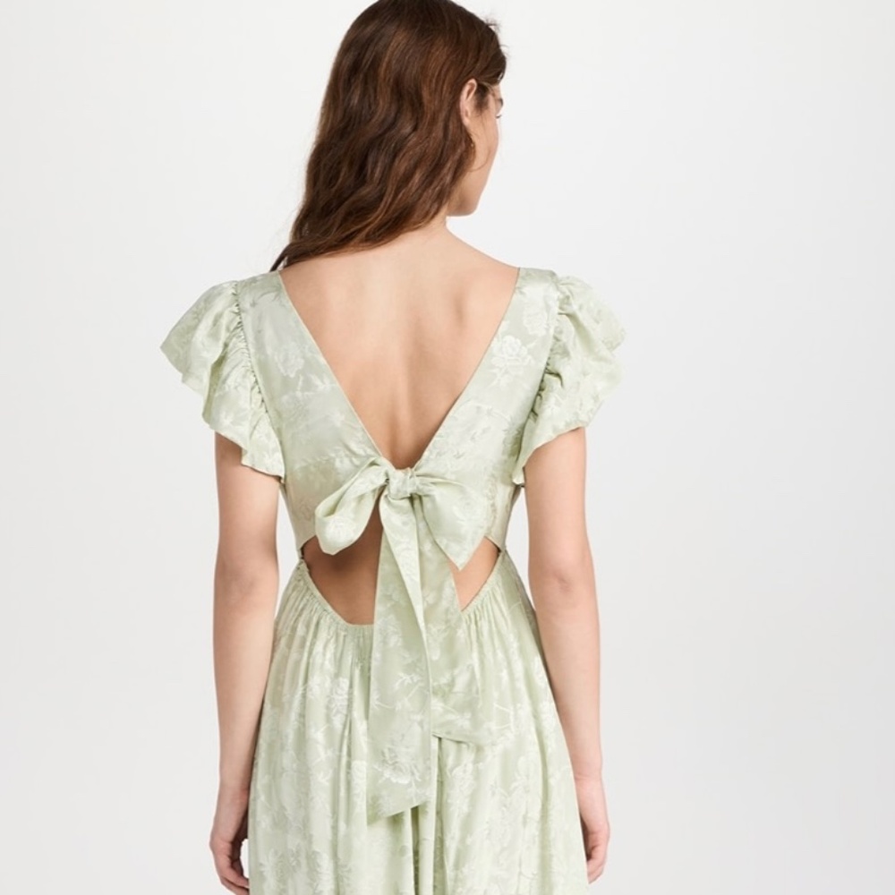 byTiMo Jacquard Open Back Dress